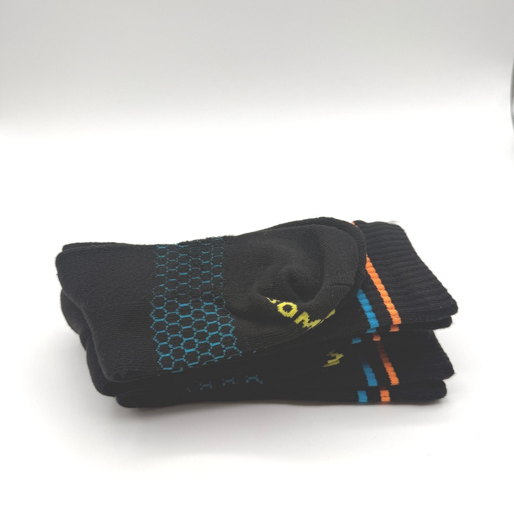 Bombas Performance Calf Socks Women Medium Black Honeycomb Arch Support